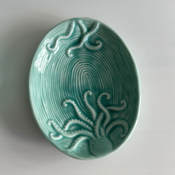 Octopus Set of Decor Round Trinket Candy Dish Oval Jewelry Trinket Dish - Picture 5 of 9